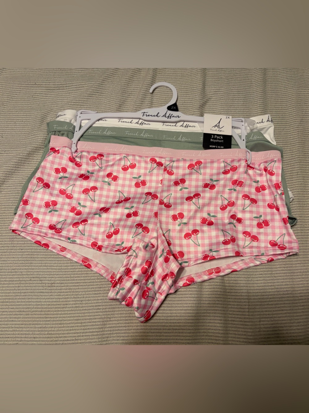 New Womens Plus Boyshort Undies